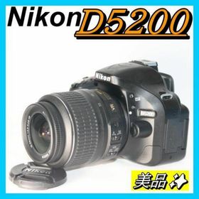 Nikon D5200⭐美品 S回数少⭐ 一眼レフ 初心者セット スマホ転送(デジタル一眼)