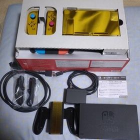 美品 ゴールドメッキ Nintendo Switch ニンテンドースイッチ 任天堂 動作確認済 ネット接続OK 欠品無し 初期型 メンテナンス済