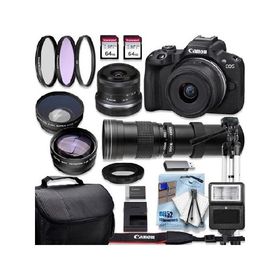 【平行輸入品】Canon EOS R50 4K Video Recording Mirrorless Camera with 18-45mm a