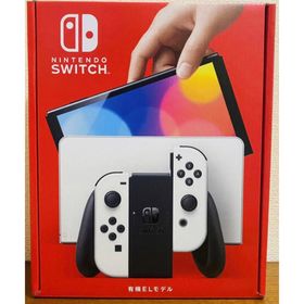 ニンテンドースイッチ(Nintendo Switch)の【極美品】 Nintendo Switch 有機ELモデル ホワイト 付属品完備(家庭用ゲーム機本体)