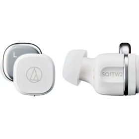 【あす楽関東_対応】audio-technica（オーディオテクニカ）ATH-SQ1TW2 WH ピュアホワイト完全ワイヤレスイヤホン[4961310160463]