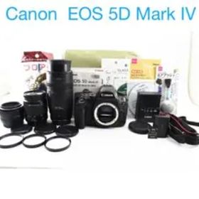 保証付き/Canon EOS 5D Mark IV標準&望遠&単焦点レンズセット