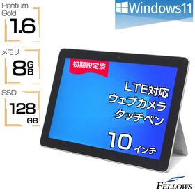 新品ポトリ付き タブレット 中古 訳あり B品 Win11 Pro Surface Go サーフェス Microsoft LTE Pentium Gold 4415Y 8GB 128GB SSD 10インチ 顔認証 カメラ 中古PC