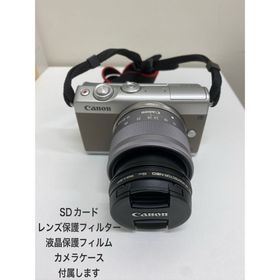 キヤノン(Canon)の【美品】Canon ミラーレスカメラ EOS M100 グレー(ミラーレス一眼)