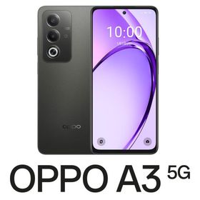OPPO(オッポ) (特典付き)OPPO A3 5G(4GB/ 128GB) - ブラック(SIMフリー版) CPH2639BK(A3) 返品種別B