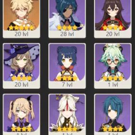 👑 [ アジア ] 🔥 冒険ランク 15 🔥 9キャラクター ⚡メアド譲渡可能