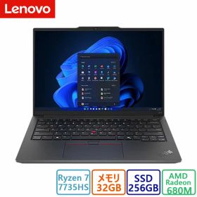 新品 Lenovo(レノボ) ノートパソコン Lenovo ThinkPad E14 Gen 6 AMD Ryzen 7 7735HS・32GBメモリー・256GB SSD・14型WUXGA液晶搭載 プレミアム2 オフィス付き
