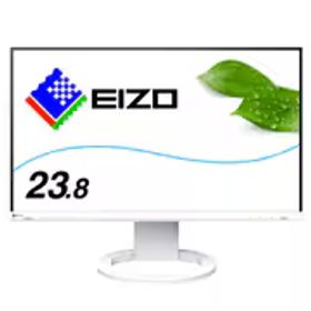 EIZO エイゾー フレームレスモニター 23.8型/1920×1080/アンチグレアIPSパネル搭載 疲れ目軽減 USB Type-C/DisplayPort/HDMI搭載 デイジーチェーン対応 LAN端子搭載 ホワイト FlexScan EV2490-WT