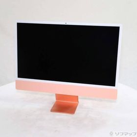 〔中古〕Apple(アップル) iMac 24-inch Mid-2021 MGPM3J／A Apple M1 8コアCPU_8コアGPU 8GB SSD256GB ピンク 〔13.7 Ventura〕〔377-ud〕