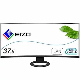 【中古】EIZO FlexScan EV3895-BK （37.5型／3840×1600／ウルトラワイド曲面モニター／アンチグレアIPS／疲れ目軽減／ブラック／The warranty is valid