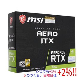 【中古】MSI製グラボ GeForce RTX 2060 AERO ITX 6G OC PCIExp 6GB 元箱あり