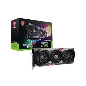 MSI GeForce RTX 4080 16GB Gaming X Trio ゲーミンググラフィックスカード - 16GB GDDR6X 2610 MHz、PCI Express Gen 4、256ビット、3X DP v 1.4a、HDMI 2.1a (