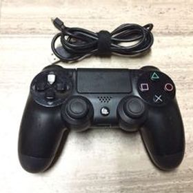 ★動作良品即決★PS4 SONY純正品 コントローラー デュアルショック4 ケーブル付 ブラック
