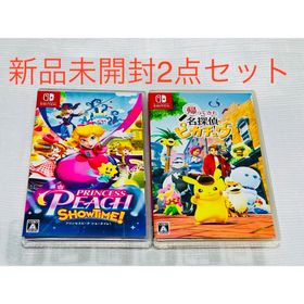 ニンテンドースイッチ(Nintendo Switch)のプリンセスピーチ Showtime！ 帰ってきた 名探偵ピカチュウ 新品 未開封(家庭用ゲームソフト)