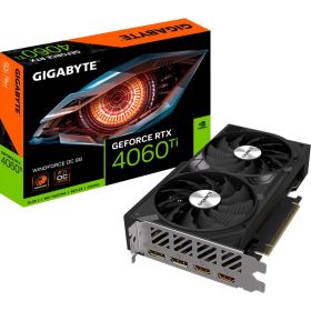 Gigabyte NVIDIA GeForce RTX 4060 Ti WINDFORCE OC グラフィックカード - 8GB GDDR6 128ビット PCI-E 4.0 2550MHz コアクロック DP 1.4 x 2 HDMI 2.1a NVIDIA DLSS 3 - GV-N406TWF2OC-8GD