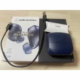 オーディオテクニカ(audio-technica)のaudio-technica ワイヤレスイヤホン ブルー ATH-CKS50TW(ヘッドフォン/イヤフォン)