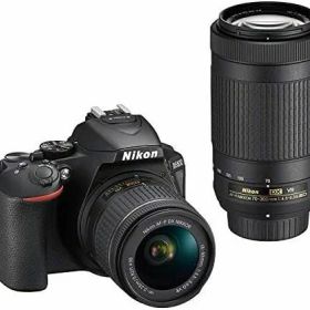 【中古】【アウトレット品】Nikon デジタル一眼レフカメラ D5600 ダブルズームキット ブラック D5600WZBK