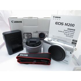 キヤノン Canon ミラーレス一眼（レンズキット） EOS M200 EF-M15-45 IS STM レンズキット
