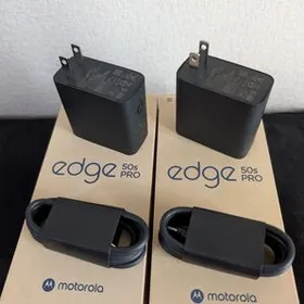 【新品未使用】Motorola edge 50sPro 125w高速充電器 ケーブル 2個セット