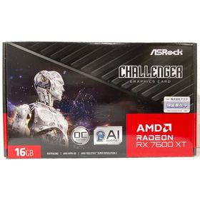 中古 グラフィックボード ASRock Radeon RX 7600 XT Challenger 16GB OC RX7600XT CL 16GO 16GB/GDDR6/DPx3 HDMIx1