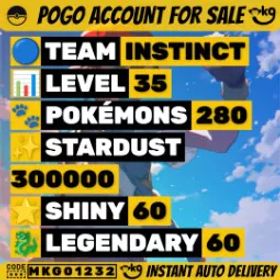 🪄ポゴ LV 35 • 60 色違い & 伝説 •チーム 黄チーム |