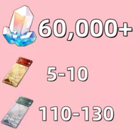 アジア、60000+星玉,110-130スターレールパス,5-10スターレールスペシャルパス,メールアカウント,願い事 リセマラ アカウント女キャラ/男