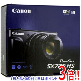 【1日と5.0のつく日、18日はポイント3倍！】【中古】Canon製 PowerShot SX720 HS ブラック 2030万画素 元箱あり