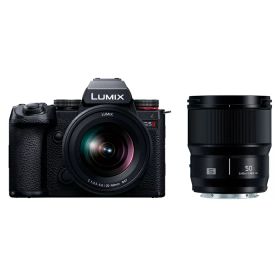 《新品》パナソニック LUMIX DC-S5M2W [標準ズームレンズ・単焦点レンズキット] ルミックスミラーレス一眼カメラ Panasonic