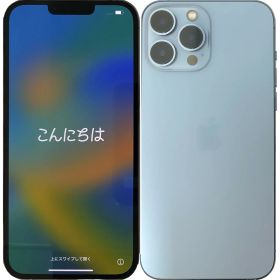 【中古】 アップル iPhone 13 Pro Max 128GB Sierra Blue シエラブルー au A2641 SIMロック解除済 白ロム 本体