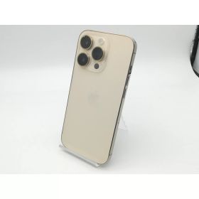 【中古】Apple docomo 【SIMフリー】 iPhone 14 Pro 128GB ゴールド MQ073J/A【鹿児島中町】保証期間1ヶ月【ランクC】