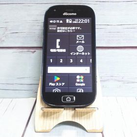 docomo F-03K black らくらくスマートフォン me 本体 白ロム SIMロック解除済み SIMフリー 639034