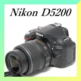 ニコン(Nikon)の✨ショット数少✨初心者モデル✨スマホ転送✨NIKON D5200 レンズキット(デジタル一眼)