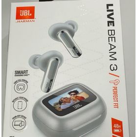 ジェイビーエル(JBL)のJBL LIVE BEAM3 シルバー(ヘッドフォン/イヤフォン)