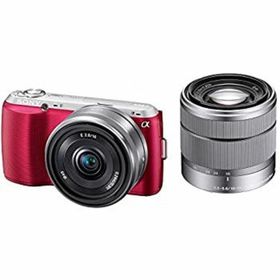 【中古】ソニー SONY ミラーレス一眼 α NEX-C3 ダブルレンズキット E 16mm F2.8+E 18-55mm F3.5-5.6 OSS付属 ピンク NEX-C3D/P(ミラーレス一眼)