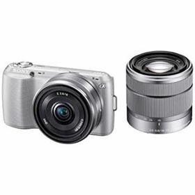【中古】ソニー SONY デジタル一眼カメラ α NEX-C3 ダブルレンズキット シルバー NEX-C3D/S(デジタル一眼)