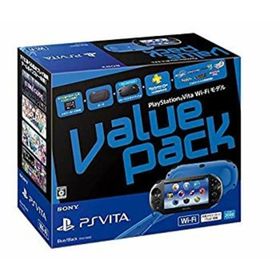 【中古】PlayStation Vita Value Pack Wi-Fiモデル ブルー/ブラック（メーカー生産終了）(家庭用ゲーム機本体)