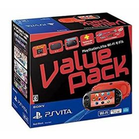 【中古】PlayStation Vita Value Pack Wi-Fiモデル レッド/ブラック（メーカー生産終了）(家庭用ゲーム機本体)