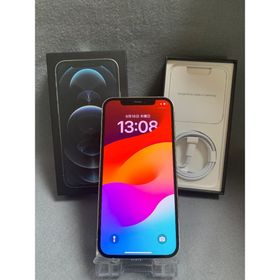 アイフォーン(iPhone)の美品 国内版 SIMフリー iPhone12 Pro 128GB シルバー色(スマートフォン本体)