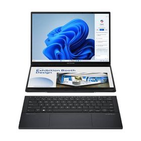 ノートPC Zenbook DUO UX8406CA-U9321W 14型×2 /Core Ultra 9 285H /RAM:32GB /SSD:1TB /QWXGA+ 有機EL タッチパネル /Windows11Home /インクウェルグレー
