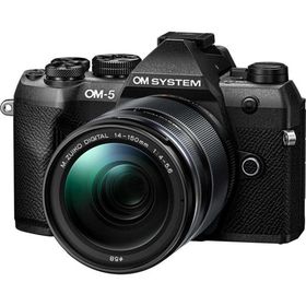 OM SYSTEM ミラーレス一眼カメラ「OM SYSTEM OM-5 Mark II」14-150mm II レンズキット(ブラック) OM-5MK2_14-150KITBLK 返品種別A