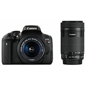 【中古】Canon デジタル一眼レフカメラ EOS Kiss X8i ダブルズームキット EF-S18-55mm/EF-S55-250mm 付属 EOSKISSX8I-WKIT(デジタル一眼)
