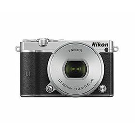 【中古】Nikon ミラーレス一眼 Nikon1 J5 標準パワーズームレンズキット シルバー J5HPLKSL(ミラーレス一眼)
