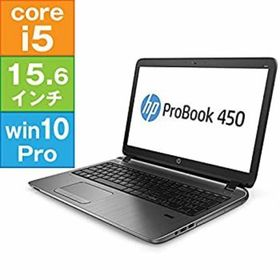 【中古】（良品中古） HP 15.6型 ProBook 450G2 ［N0G58PT#ABJ］（Core i5-5200U 2.2GHz/ 4GB/ 500GB/DVDスーパーマルチ/ 無線+BT/ Webカメラ/ 10Pro64bi(ノートPC)