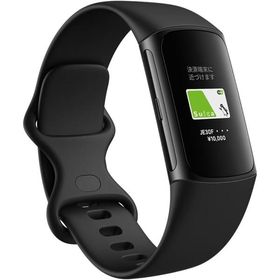 【Suica対応】Fitbit Charge 6 トラッカー オブシディアン／ブラック スマートウォッチ/防水/iPhone対応/アンドロイド対応 フィットビット
