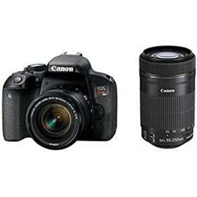 【中古】Canon キヤノン デジタル一眼レフカメラ EOS Kiss X9i ダブルズームキット EF-S18-55mm/EF-S55-250mm 付属 EOSKISSX9I-WKIT-A ブラック(デジタル一眼)