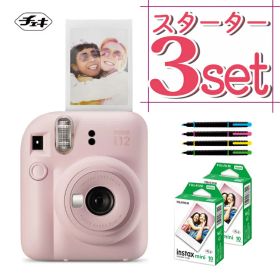 (レビュー特典！)(フィルム20枚＆デコレールペン付)チェキ インスタントカメラ 富士フイルム instax mini 12 ブロッサムピンク インスタックスミニ カメラ チェキカメラ ミニ12 mini12 誕生日 クリスマス プレゼント （富士フィルム フジフイルム）（.QL）