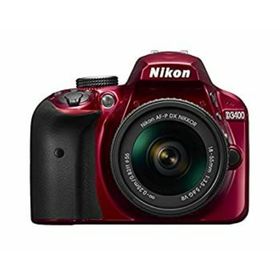 【中古】Nikon デジタル一眼レフカメラ D3400 AF-P 18-55 VR レンズキット レッド D3400LKRD(デジタル一眼)