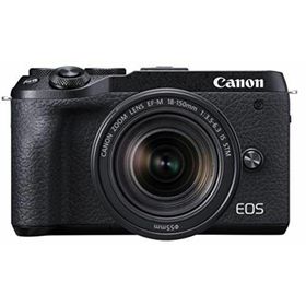 【中古】Canon ミラーレス一眼カメラ EOS M6 Mark II EF-M18-150 IS STM レンズキット ブラック EOSM6MK2BK-18150ISSTM(ミラーレス一眼)