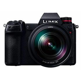 【中古】パナソニック フルサイズ ミラーレス一眼カメラ ルミックス S1RM 標準ズームレンズキット 4730万画素 ブラック DC-S1RM-K(ミラーレス一眼)