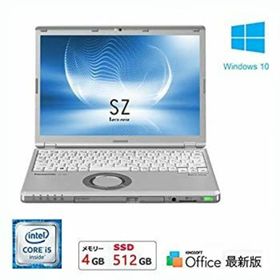 【中古】（Windows 10搭載）パナソニックLet's note(レッツノート) SZ5 CF-SZ5ADCKS / Core i5 6300U(2.4GHz) / SSD:512GB /メモリ:4GB /DVDマルチ / 1(ノートPC)